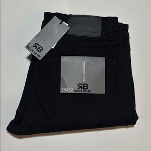 NWT ROYAL BLUE DENIM JEANS 36/32 SLIM FIT